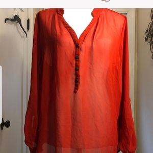 ANA SHEER BLOUSE - XL